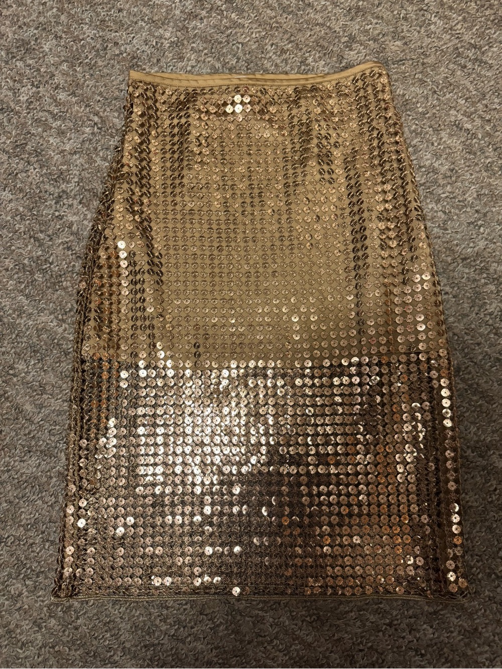 H&M Gold Sequin Pencil Skirt